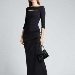 COPY - Chiara Boni La Petite Robe Kate Slit-Detail Boatneck Gown